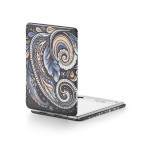 OMIRO Compact Mirror, Unique Painting PU Leather 1X/3X Magnification, Ultra Portable for Purses, 2.4 W x 3.4 L (Paisley)