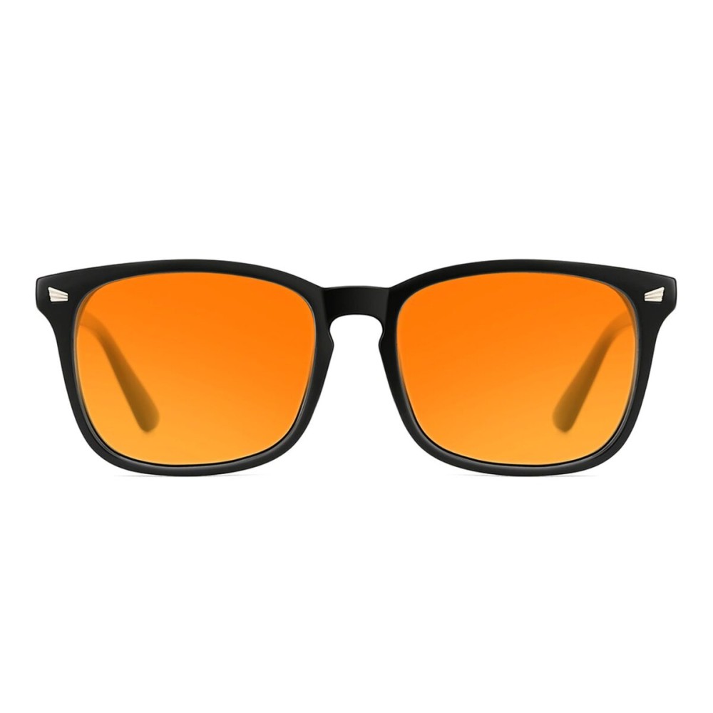 TIJN Blue Light Blocking Glasses Dual AR Coatings Amber Orange Lens for Computer Gaming