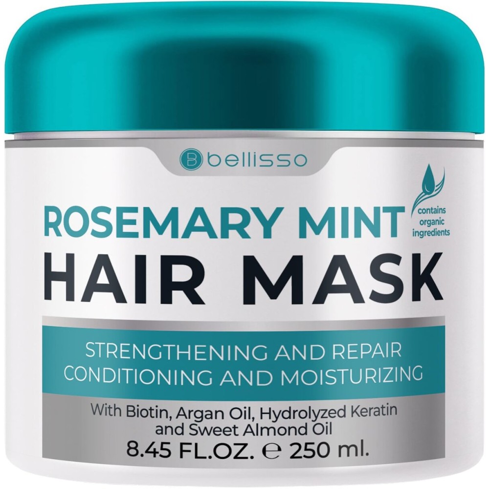 Rosemary Mint Oil Hair Mask - Deep Conditioning Repair Products for Damaged Care - Scalp Moisturizer and Hydrating Treatment for Women and Men - Volume for Extremely Dry, Thin and Frizzy Locks