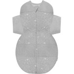 Happiest Baby SNOO Sleep Sack - 100% Organic Cotton Baby Swaddle Blanket - Doctor Designed Promotes Healthy Hip Development (Graphite Stars, X-Large)