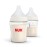 NUK Perfect Match 2-in-1 Natural and Anti-Colic Bottle with Slow Flow, Wide, Adaptable Nipple, 5oz., 2 Pack