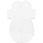 Happiest Baby SNOO Sleep Sack - 100% Organic Cotton Baby Swaddle Blanket - Doctor Designed Promotes Healthy Hip Development (White, X-Large)