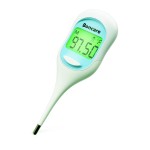 Boncare 9 Seconds Basal Body Thermometer for Ovulation, Oral Thermometer for Adults and Kids - Accurate Rectal Thermometer, with Fever Alarm and Large Display (Sky Blue)