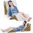 Yojoker 4PCS Orthopedic Bed Wedge Pillow Set for Sleeping, Post Surgery Foam Pillow for Body, Back and Leg Pain Relief, Triangle Adjustable Support Pillow - Acid Reflux Sleeping Pillows Brown