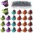 JANYUN 48Pcs Colorful Mini Hair Claw Clips, Small Hair Clips for Girls Women Fine Hair Plastic Multifunction Clamp Clips Hair Accessories Gifts