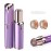 Women Facial Hair Removal Device Battery Operated with 2 Replacement Heads, Painless Womens Face Shaver for Chin Upper Lips Peach Fuzz