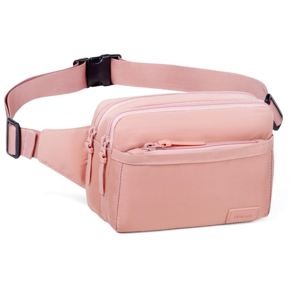 Fanny Pack Waist Pack Crossbody Bags for Women, Waterproof Sling Bag Cross Body Bag for Running Sports Travel - Pink