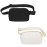VOROLO Fanny Pack Crossbody Bag For Women And Men Belt Bag Gift For Women Bum Bag with Adjustable Strap for Sports Black+White