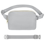 VOROLO Fanny Pack For Women And Men Crossbody Bag Belt Bag with Adjustable Strap Graduation Gifts Light Grey