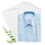 Cellophane Bags, 70 Pcs Resealable Clear Poly Bags for Clothes, Shirt Bag, Decorative Wrappers, Party Favors & Artwork(9x12)