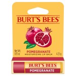 Burt\'s Bees Lip Balm, Pomegranate, Lip Moisturizer With Responsibly Sourced Beeswax, Tint-Free, Natural Conditioning Treatment, 1 Tube, 0.15 oz.
