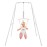 FUNLIO Baby Jumper with Stand for 6-24 Months, Toddler Jumper for Baby Girl/Boy, Infant Jumper for Indoor/Outdoor Play, with Adjustable Chain, Easy to Assemble & Store (with Stand) - White