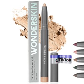 Wonderskin IYKYK Eyeshadow Stick - Longwear Eye Shadow Sticks, Budge-Proof & Waterproof Shimmer Eyeshadow Stick with Built-in Sharpener (Champagne)