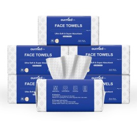 Ourmed Life Face Towels - Versatile Disposable Biodegradable Cloths for Sensitive Skin | Lint-Free Facial Towel for Cleansing, Skincare, Makeup Removal & Dry Wipes, 480 Count