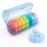 Sukuos Weekly Pill Organizer 7 Day 2 Times a Day, Large Daily Pill Box Easy to Open, Portable AM PM Pill Case for Medicine/Vitamin/Fish Oil/Supplements (Glitter Blue)