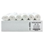 Aluf Plastics High Density Trash Bags, 12-16 Gallon, 500 Count, 16 Micron (eq), 24 x 33, Clear, For Bathroom, Office, Industrial, Commercial, Janitorial, Municipal, & Recycling