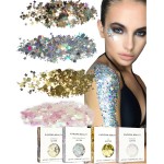 KARIZMA Metallic Glitter Pack! 4X 10g Chunky Face Glitter, Hair Glitter, Eye Glitter and Body Glitter for Women and Men. Rave Glitter, Festival Accessories and Cosmetic Glitter Makeup