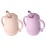 Cuddle Campus Pack of 2 Silicone Baby Training Cup, Shatterproof Toddler Sippy Cups with Straw, Open Cup for Baby, 6+ Months 4 Oz