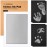 1-Pack Inkless Baby Hand and Footprint Kit - Mess Free Ink Pad for Newborn Keepsake, Dog Nose & Paw Print Kit, Clean Touch Ink Pad for Baby Hand & Footprints, Ideal New Mom Gifts (Silver, Jumbo)