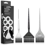 FRAMAR Hair Color Brush Set - Glitter Color Brush, Hair Dye Brush Kit, Hair Coloring Brush, Hair Color Brushes For Hair Stylist, Hair Dying Brush, Hair Salon Supplies, Hair Dye Brushes - 3Pk