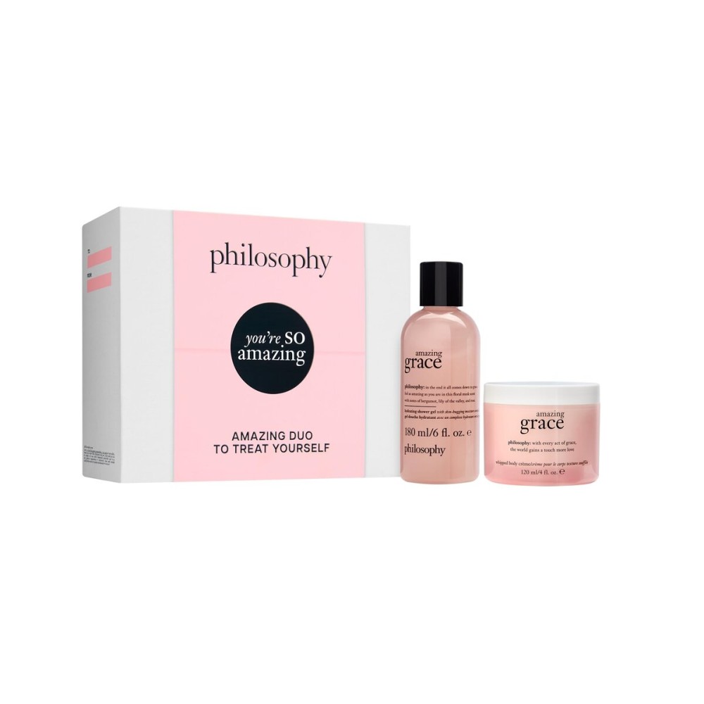 philosophy you\'re so amazing gift set - 2-pc. amazing grace hydrating shower gel (6oz) & whipped body crme (4oz) - moisturizing bath & body duo for women