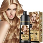 Joyful Young Natural Hair Dye Shampoo 3 IN 1, Hair Color for Gray Hair Coverage, Hair Coloring Shampoo for Women, Color Shampoo Beard Dye for Men, Vegan Ammonia Free Hair Shampoo (GOLDEN BLONDE)