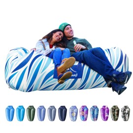 AlphaBeing Inflatable Lounger Beach Chair Accessories, Air Sofa Hammock Inflatable Couch for Camping Backyard Lakeside with Compression Sacks, Ideal Outdoor Gifts for Adults