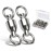 AMYSPORTS Ball Bearing Swivels Connector High Strength Stainless Steel Solid Welded Rings Barrel Swivels Saltwater Freshwater Fishing 25pcs 144lbs