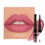 evpct 1Pcs Mauve Pink Matte Lip Liner and Liquid Lipstick Stain Makeup Set for Women, Light Mauve Long Lasting Smudge Proof Lipstick labiales matte mate larga duracion listip 24 hours originales, 35