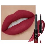 evpct 1Pcs Cherry Frost Red Matte Lip Liner and Liquid Lipstick Stain Makeup Set for women, Red Long Lasting Smudge Proof Lipstick labiales matte mate larga duracion listip 24 hours originales,05
