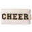 Y1tvei CHEER Large Cosmetic Bag - Preppy Patch CHEER Black Chenille Letter Makeup Bag PU Leather Waterproof Portable Cheer Letter Toiletry Pouch Travel Organizer for Cheerleader Girl (Shell Gold)
