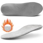 STSVZORR Winter Wool Warm Insole 220 lbs+ Arch Support Insert Metatarsal Pad Pain Relief Men Women Plantar Fasciitis Insole Orthotic Comfort Standing All Day, Work Boots Shoe Insole, Size 6-250MM
