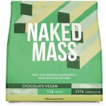 NAKED Vegan Mass - Chocolate Vegan Weight Gainer - 1,280 Calories, Non-GMO, Soy & Gluten Free, No Artificial Ingredients - 12LB Bulk - 17 Servings