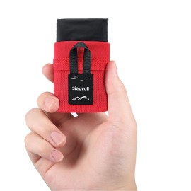 Siegvoll Pocket Picnic Blanket for 1 Persons, 43.3x27.56 (1.27oz) Super Light Compact Beach Blanket, SandProof Waterproof Portable Beach Picnic Mat for Outdoor Hiking Camping Travel Festival(Black)