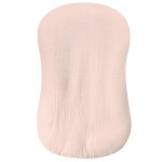 Hooyax Muslin Baby Lounger Cover 1 Pack, 100% Cotton Soft & Breathable Infant Lounger Covers Only for Newborn (Light Pink)