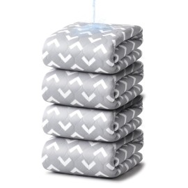 Non-Slip Bed Pads for Incontinence Washable (34 x 36|4 Pack), Waterproof Bed Pads, Bed Wetting Pads for Bed, Sofa, Floor, Resuable Underpads for Adults, Seniors, Pet