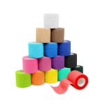 FriCARE Self Adhesive Bandage Wrap, Medical Tape in First Aid Kit, Cohesive Bandages for Wounds Sport Vet, 2 Inches X 5 Yards 16 Rolls, Rich