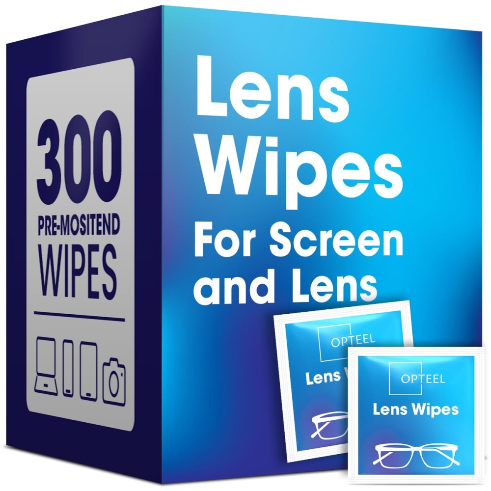 Lens Wipes for Eyeglasses - Case of 3000 (6X 500/Boxes) Pre-moistened Lens Cleaning Wipes - Scratch-Free Streak-Free Cleaner for Camera Lenses, Sunglass, Phone, Tablet and Computer Screens