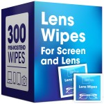 Lens Wipes for Eyeglasses - Case of 3000 (6X 500/Boxes) Pre-moistened Lens Cleaning Wipes - Scratch-Free Streak-Free Cleaner for Camera Lenses, Sunglass, Phone, Tablet and Computer Screens