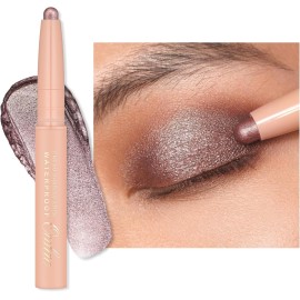 Oulac Waterproof Eye Shadow Stick Smooth and Long Lasting, Shimmering Glitter Finish, Blendable Eyes Makeup, Vegan & Cruelty-Free 1.25g, 17 Hollywood Dream