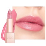 Oulac Infinity Moisture Shine Lipstick - High Shine Shimmery Finish, Super Creamy Texture, Medium to High Coverage - Gluten Free, PG10 Pink Moon