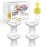 Nursi Luna Flange Insert 15mm 4PCS for 24mm Flange/Shield, Flange Sizing Kit Silicone Flange Insert with Storage Box, Cleaning Brush, Breastfeeding Essentials Kit for Moms