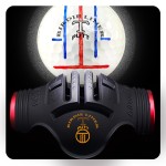 Birdie Liner T-putt Golf Ball Marker Alignment Tool - Triple-Line Golf Stencil with 3-Color Pens and Gift Box - Patent Pending