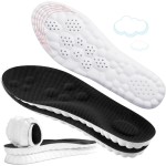 4D Cloud-Like Comfort Soles for Women - Soft Memory Foam Cushioning Insoles - Trim to Fit Steppers Insoles with Arch Support for Foot Pain Relief and Fatigue Reduction(US W 6.5-9)