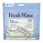 Fresh Wave Shoe Deodorizer, 1 Pack (2 Count) - Natural & Safe Shoe Freshener for All Types of Shoes, Long-Lasting and Reusable, Odor Eliminator for Strong Odor, Easy-to-Use Shoe Smell Remover