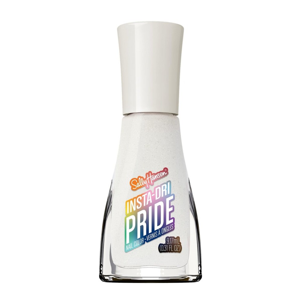 Sally Hansen Insta-Dri Pride Nail Polish | Quick Dry, Long Lasting, Streak-Free Shine | Opaque, Shiny | 764 Slay Another Day | Off-White Nail Color