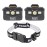 KLEIN TOOLS 80174 (2) Rechargeable LED Headlamps with Headlamp Bracket and Fabric Strap, 300 Lumen All-Day Runtime, for Klein Hard Hats, 3-Piece