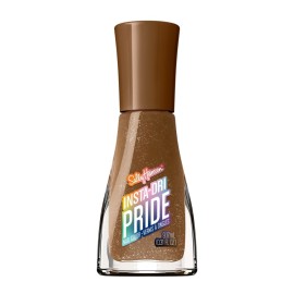 Sally Hansen Insta-Dri Pride Nail Polish | Quick Dry, Long Lasting, Streak-Free Shine | Opaque, Shimmery | 767 Prosperi-tea | Creamy Brown Nail Color