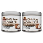Okay 100% Pure Coconut Oil for Hair & Skin - Coconut Oil for Women & Men, Perfect for Body & Face, Natural Massage Oil & Moisturizer - 6 Fl Oz Jar (Pack of 2)