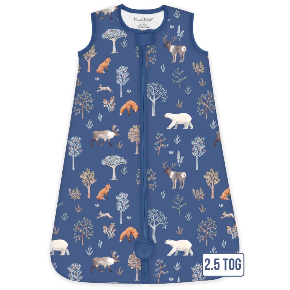 Mama Cheetah Baby Sleep Sack 2.5 TOG, Organic Cotton Baby Wearable Blanket with Two-Way Zipper, Swaddle Transition Baby Sleeping Bag for Newborn Infant Toddler Boy Girl, 6-12 Months